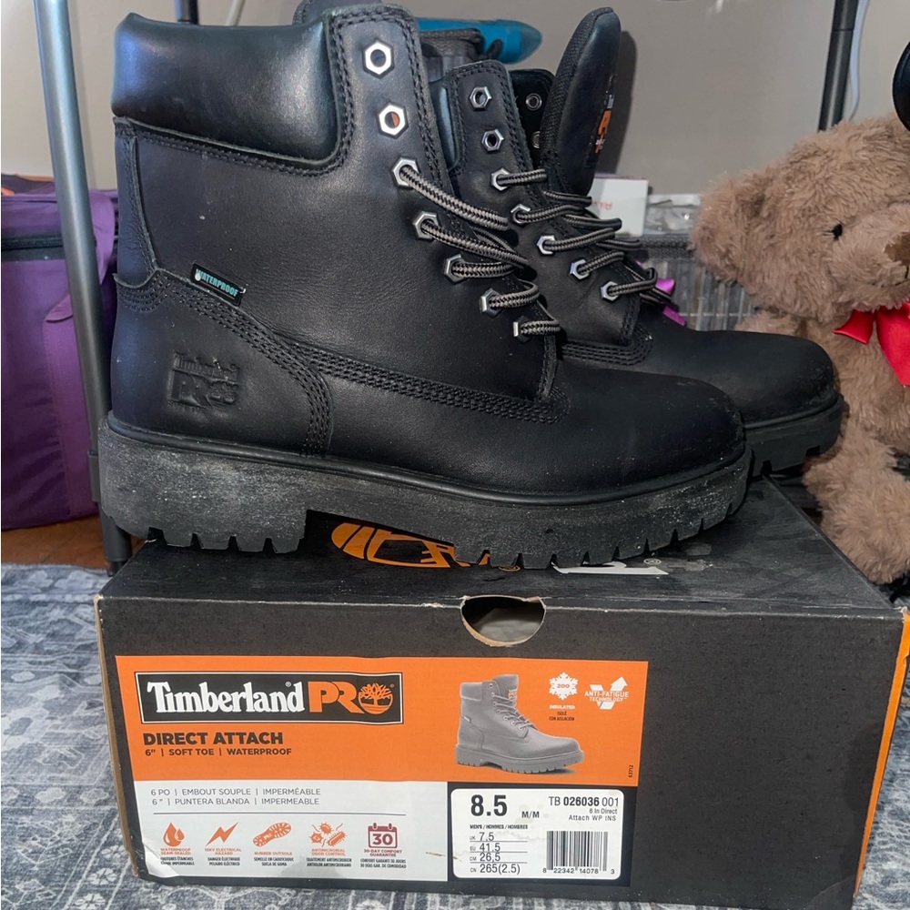 Timberland Boots -worn a few times in the snow, hence the salt stains on soles.